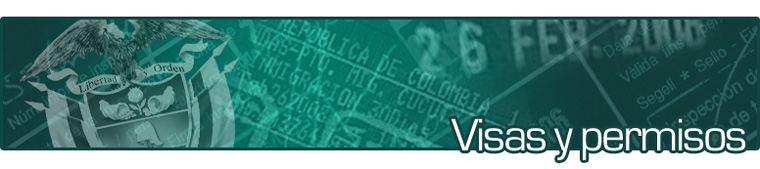 Visas y permisos en Colombia